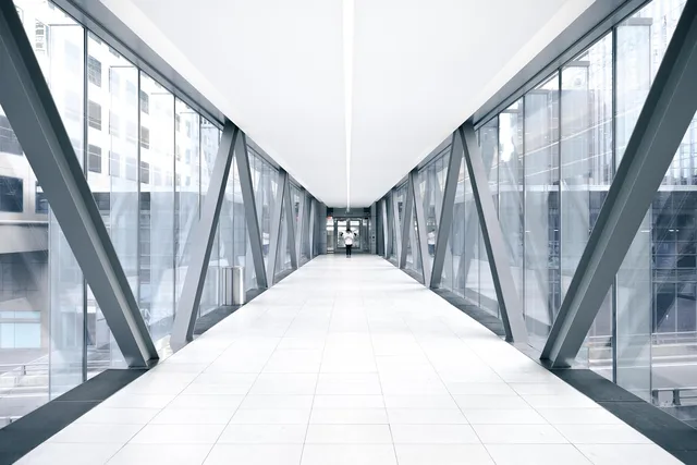 corridor, glass, tunel, direction, passage, connection, way, blue glass, blue glasses, corridor, corridor, corridor, corridor, corridor. Coworking space maintenance schedule: the routine that prevents downtime