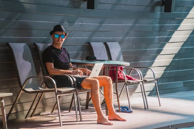man, laptop, work, digital nomad, nomad, digital, office, professional, remote work, workplace, remote order, thailand, productivity, coworking, laptop lifestyle, travel, freelance. Coworking space operations and workflow guide for owners
