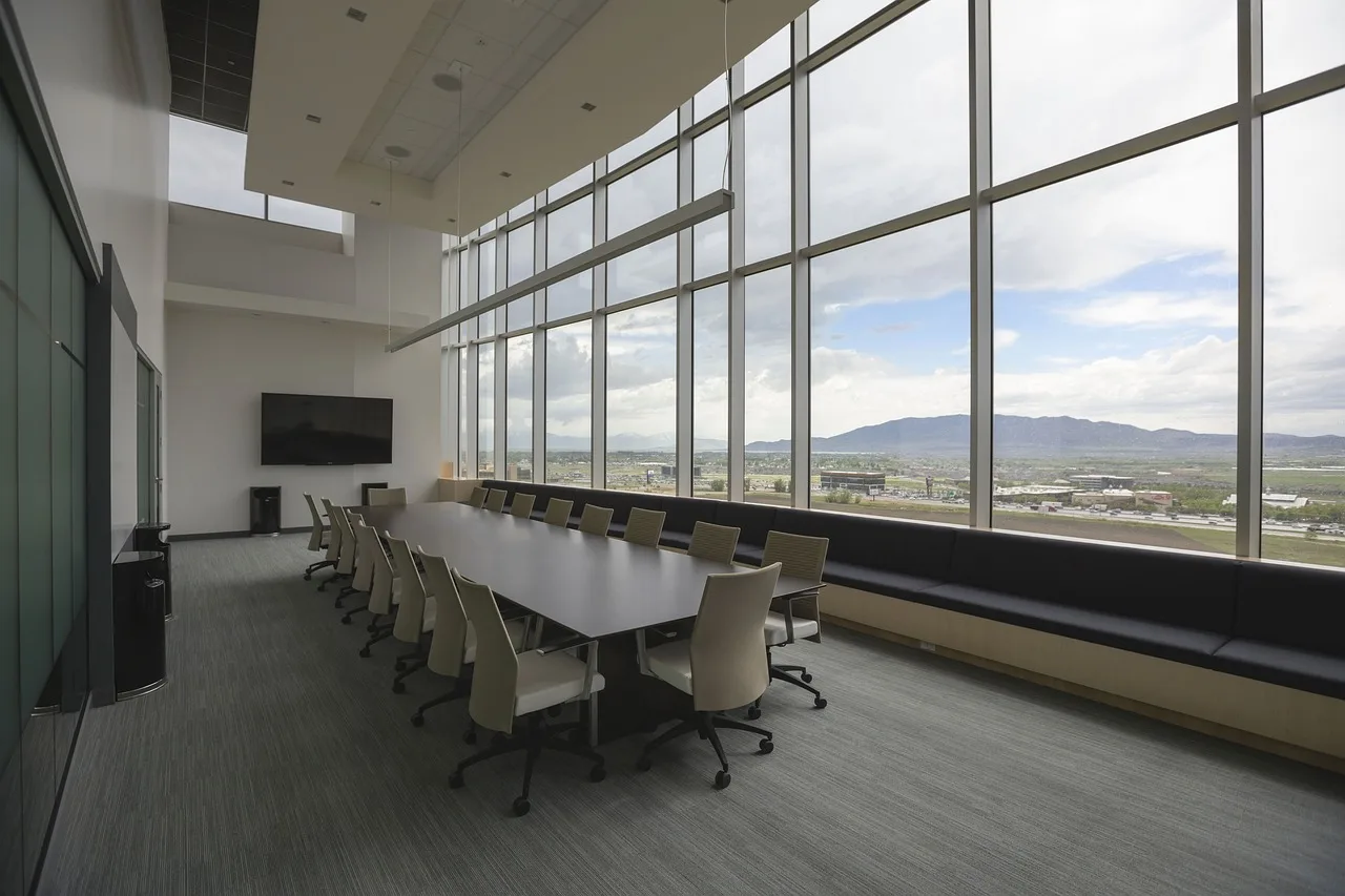 table, chairs, room, windows, glass, architecture, building, establishment, office, interior, gray office, gray building, gray window, gray room, gray table, gray glass, gray glasses, gray interior, office, office, office, office, office. Coworking space price list and profit model