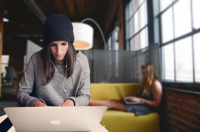 startup, girls, women, laptop, office, working, team, modern, casual, open space, loft, cosy, digital, business, staff, young, coworking, studying, students, startup, staff, staff,