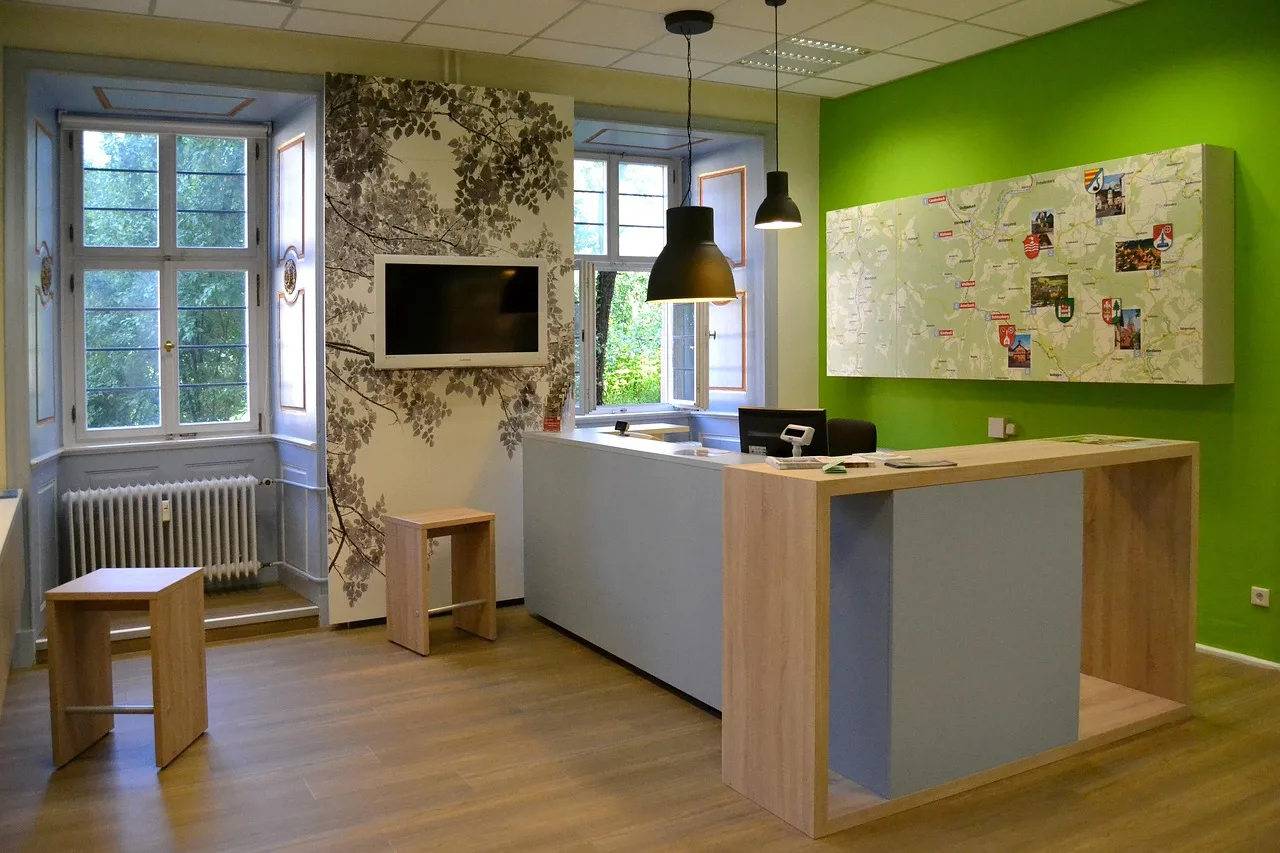 reception, green, wood, gray, tourist info, reception, reception, reception, reception, reception. Building a local SEO checklist that actually finds a coworking space